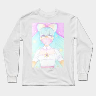 Pastel Girl and Stars Long Sleeve T-Shirt